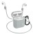 Силиконовый чехол для AirPods 1/2 Hoco WB10 серый