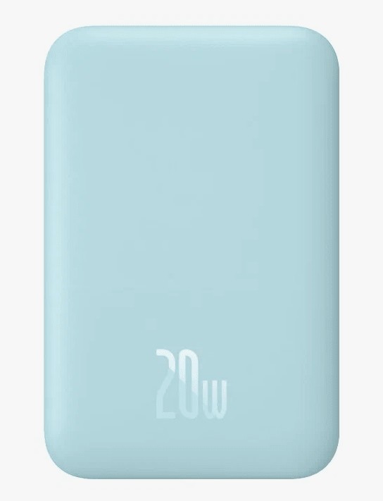 Powerbank с беспроводной зарядкой Baseus Magnetic Wireless 10000mAh 20W (PPCX030003) голубой