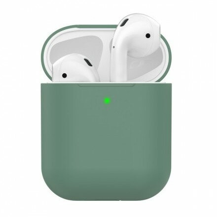 Силиконовый чехол для AirPods зеленый