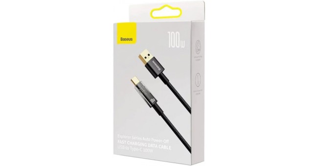 Usb Кабель для зарядки TYPE-C Baseus Explorer 100W 1м черный