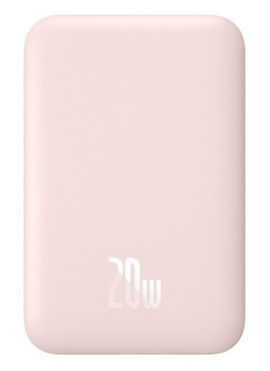 Powerbank с беспроводной зарядкой Baseus Magnetic Wireless 6000mAh 20W (PPCX020004) розовый