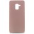 Накладка для Samsung Galaxy A7 (2018)/A8 Plus Silicone cover пудро