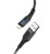 Usb Кабель-зарядка Lightning Hoco DU08 Plus 2.4A 2м черный