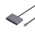 OTG TYPE-C на 4USB HUB2.0 Hoco HB3 серебристый