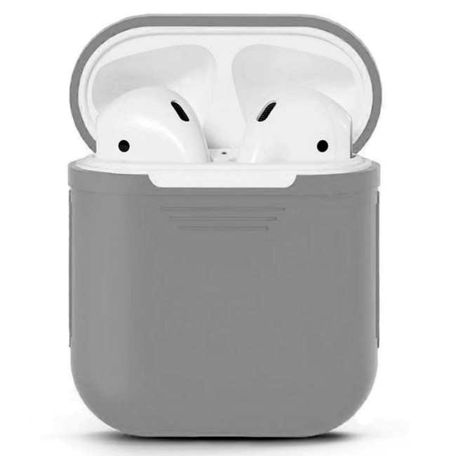 Силиконовый чехол для AirPods серый