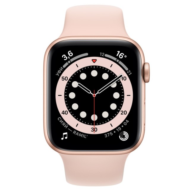 Apple Watch Series 6 44мм РСТ (M00E3RU/A) золотой