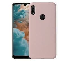 Накладка для Huawei Honor 8C Silicone cover пудро
