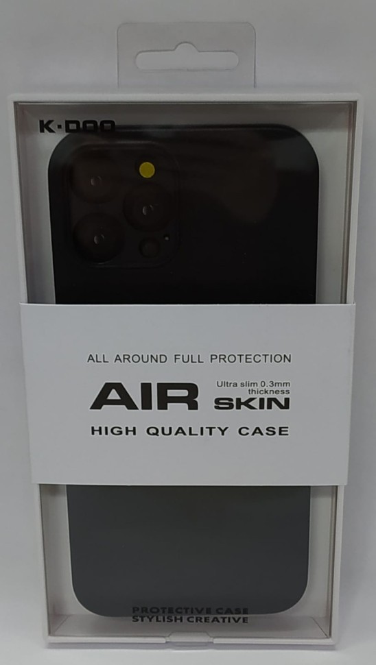 Накладка для i-Phone 12 Pro Max 6.7" K-Doo Air Skin пластик черная