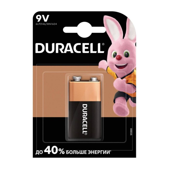 Батарейка алкалиновая Duracell Basic Крона 6LR61/BL1