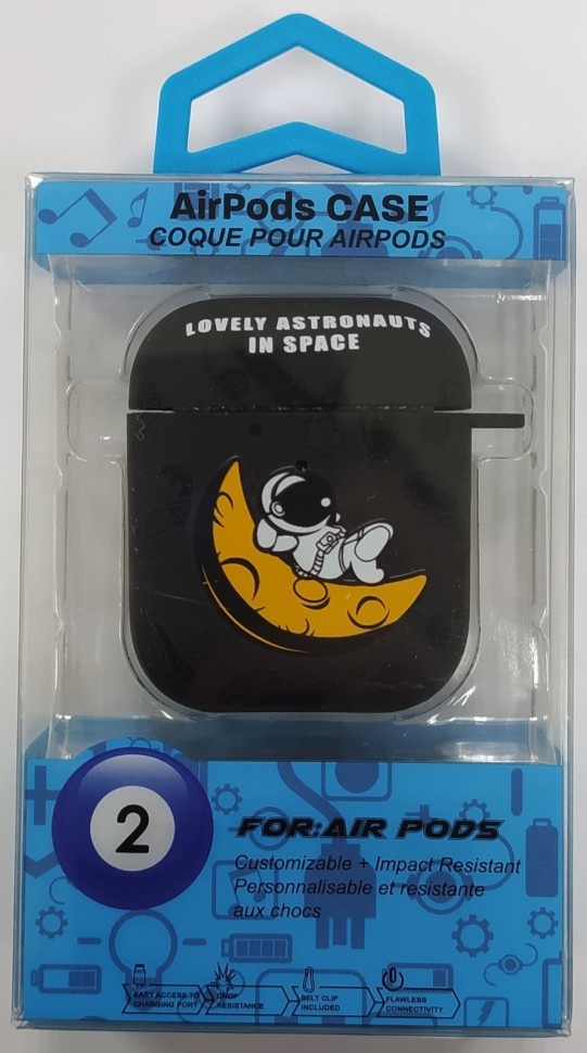 Силиконовый светящийся в темноте чехол для AirPods 1/2 Luxo Kaws рисунок №11