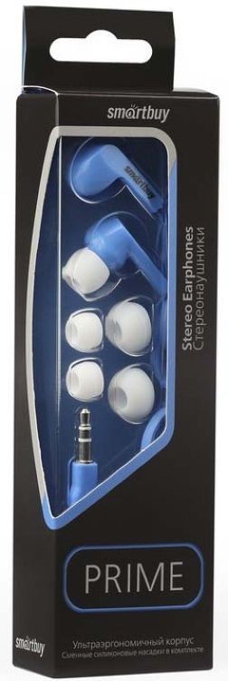 Стереонаушники внутриканальные Smartbuy Prime SBE-140 1.2м синие