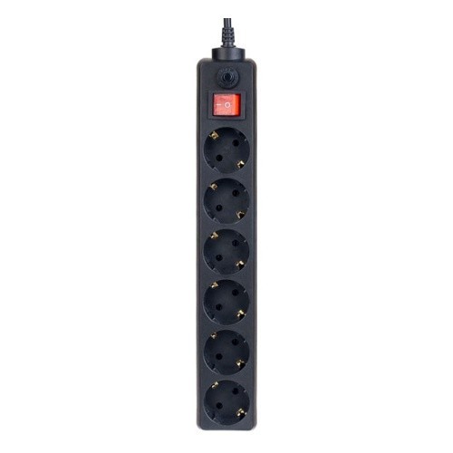 Perfeo сетевой фильтр "POWER+", 1,8м, 6 розеток, черный (PF-PP-6/1,8-B)