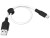 Usb Кабель-зарядка Micro Hoco X21 Plus 25см силиконовый, белый