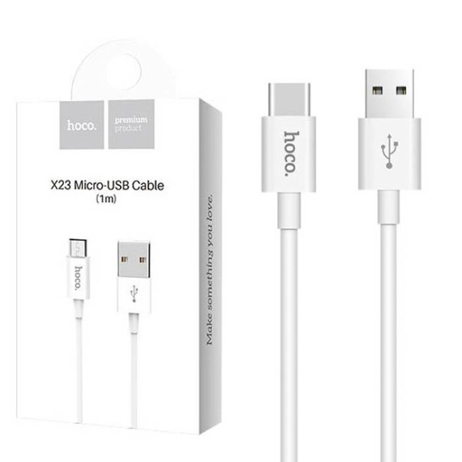 Usb Кабель-зарядка Micro Hoco X23 1м белый