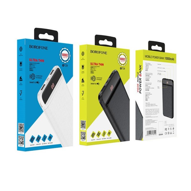 Powerbank Borofone BT29 10000mAh 2USB 2A черный