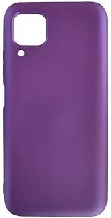 Накладка для Huawei P40 Lite 5G/Nova 7SE Silicone cover сиреневая