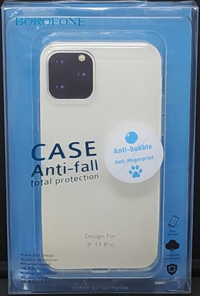 Накладка для i-Phone 11 Pro Borofone силикон тонкий прозрачный