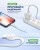 Usb Кабель для зарядки Type-C Hoco Cool power 3A 1м силиконовый белый