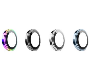 Защитное стекло для задней камеры i-Phone 14 Pro Max Wiwu Lens Guard серебристое