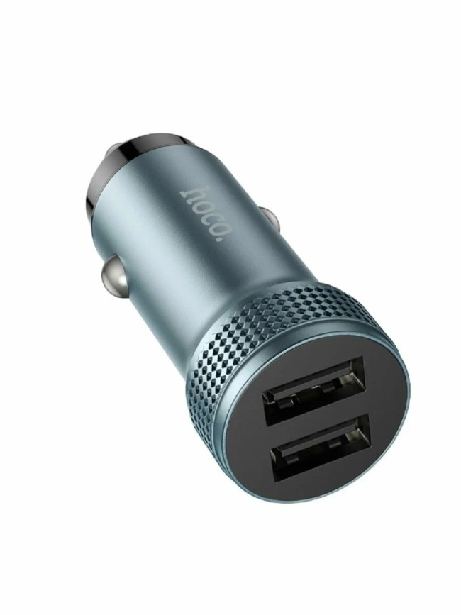 Автомобильное заряд. устр. Hoco Z49 2USB серое