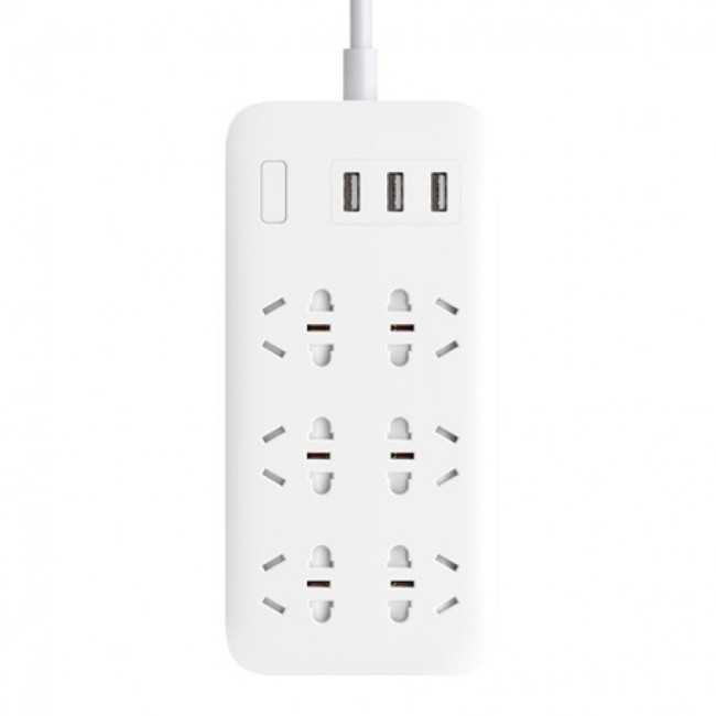 Сетевой адаптер Xiaomi Mi Power Strip 6 Sockets/3 USB Potrs (NRB4025CN) белый