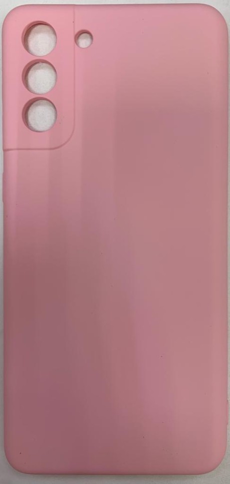 Накладка для Samsung Galaxy S21+ Silicone cover без логотипа светло-розовая