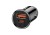 Автомобильное заряд. устр. Baseus Circular Plastic 1USB/1C 30W  черное