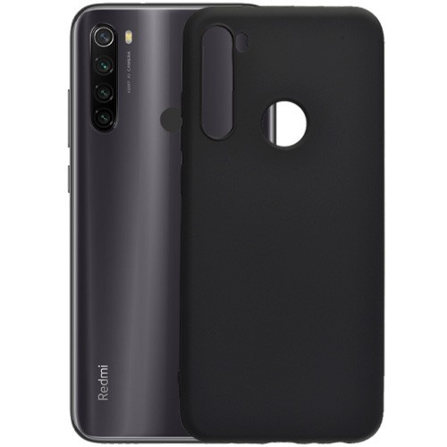 Чехол-накладка для Xiaomi Redmi Note 8T силикон матовый чёрный