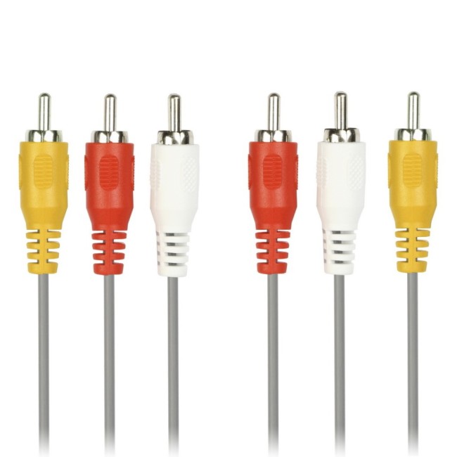 Кабель 3xRCA (папа) - 3xRCA (папа) Logan 3м